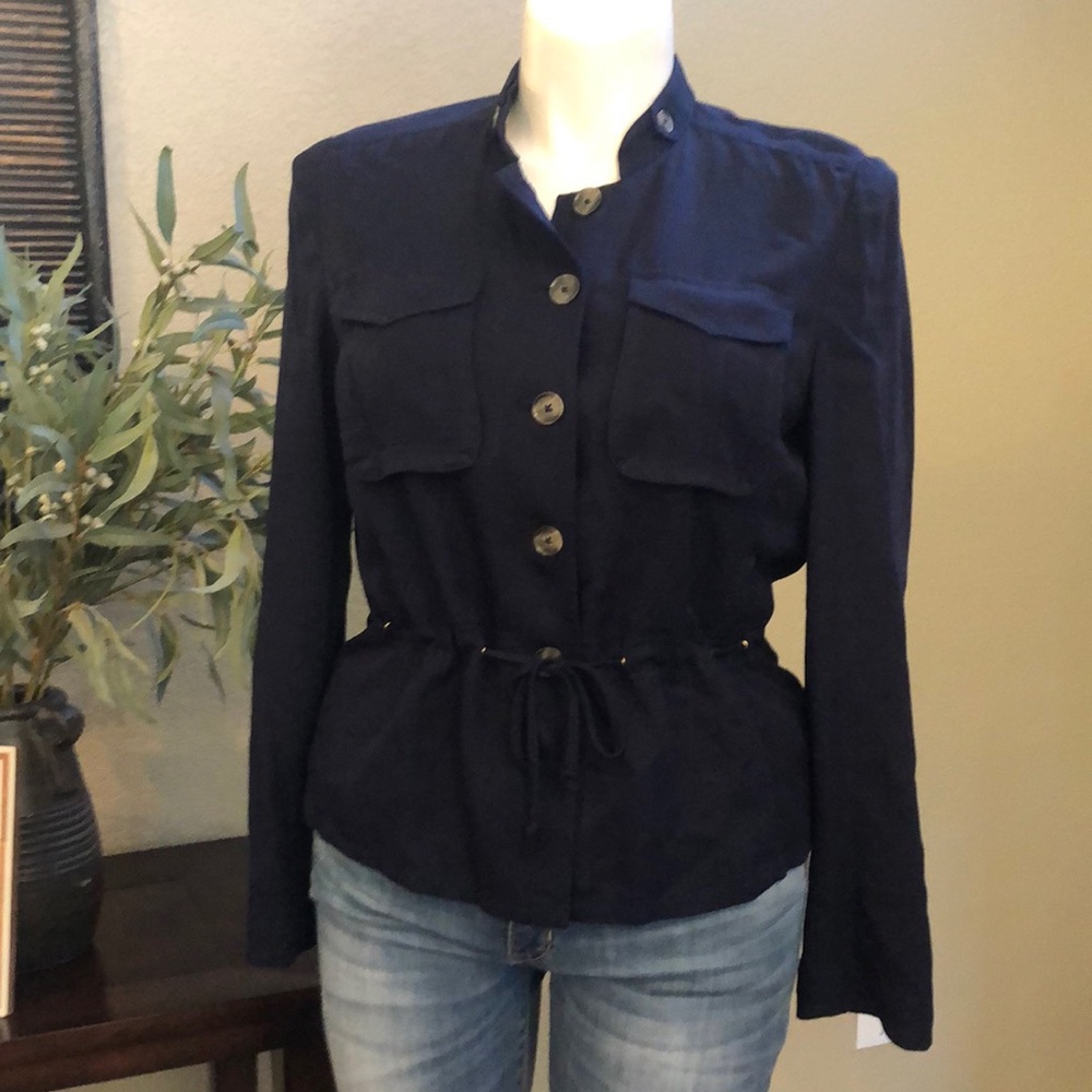 Navy White House Black Market Jacket